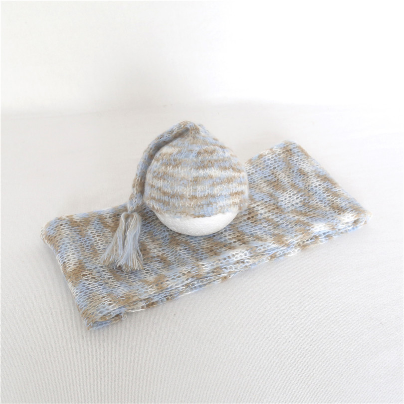 Photography Outfits - Stricken Jersey Wrap Und Hut Sets