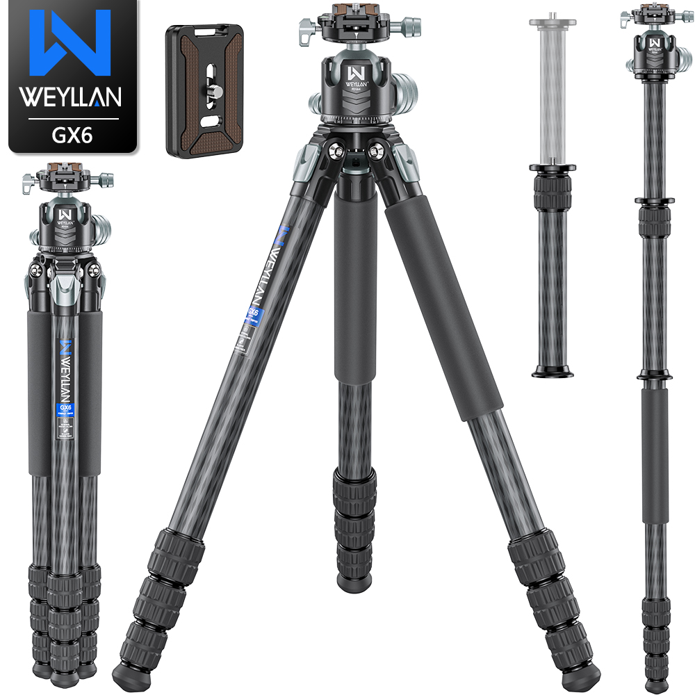 Camera Tripod Carbon - WEYLLAN 69'' Kohlefaser-Stativ für Kamera, robuste