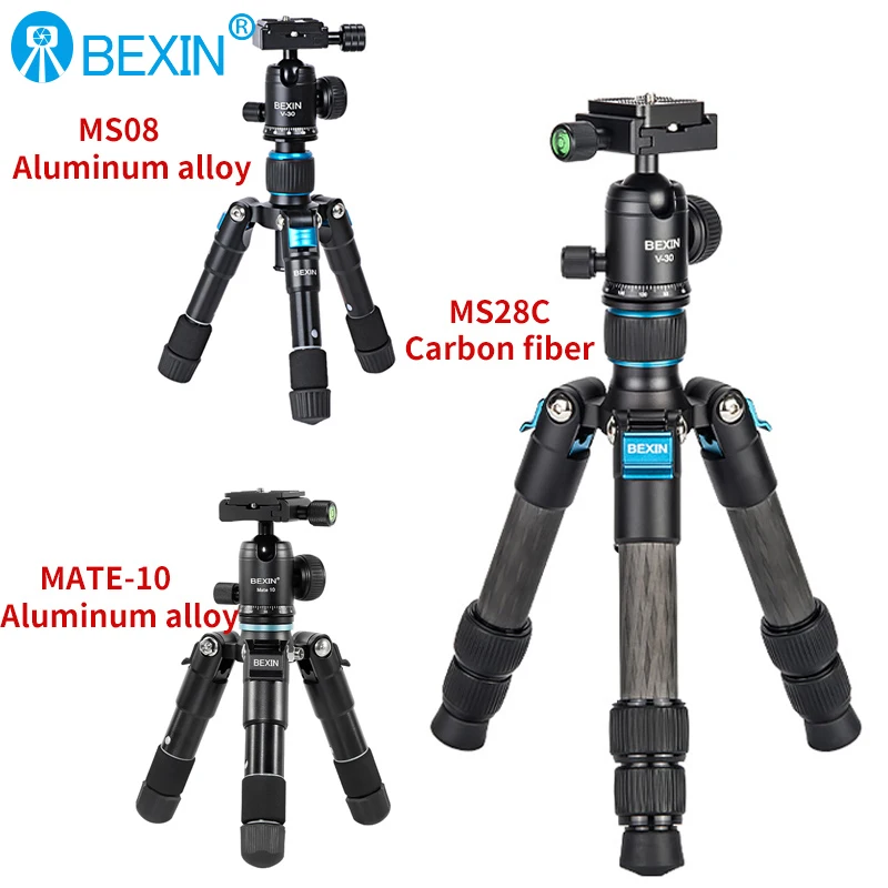 Camera Tripod Carbon - Mini-Stativ aus Kohlefaser, kompakt, leicht, tragbar,