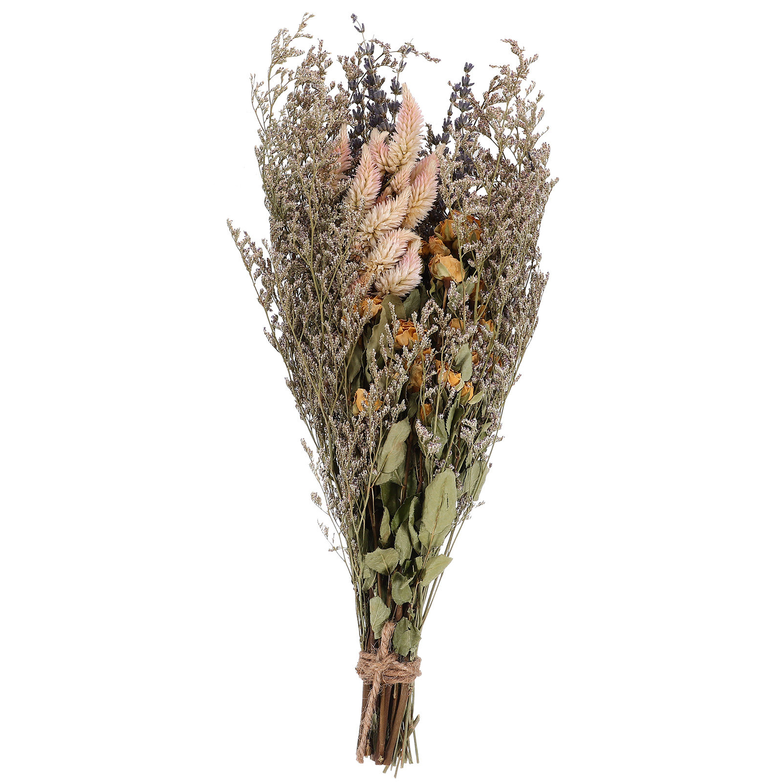 Photography Background - Getrockneter Lavendel-Rosenstrauß, konserviertes ewiges Lavendel-Vasen-Blumenarrangement für