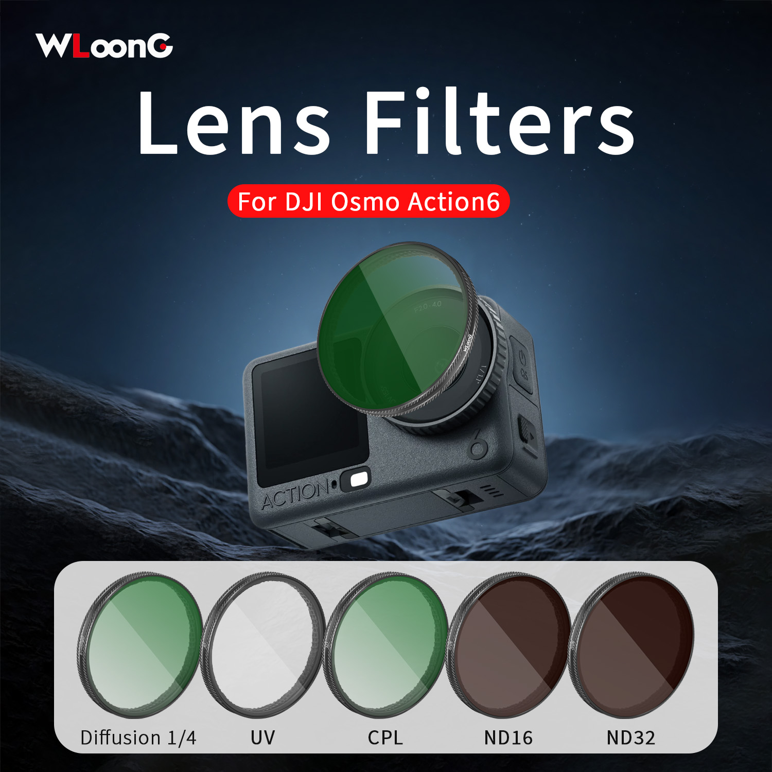 Photography Sport - für DJI Osmo Action 6 Linsenfilter,