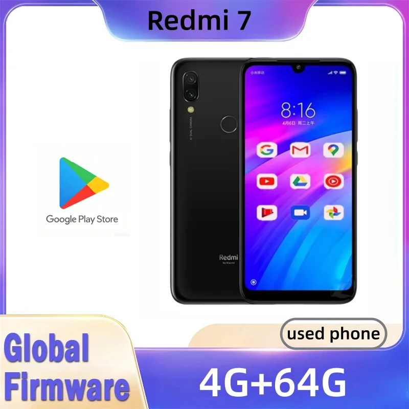 Photography Xiaomi - Xiaomi Redmi 7 Handy mit Handyhülle,