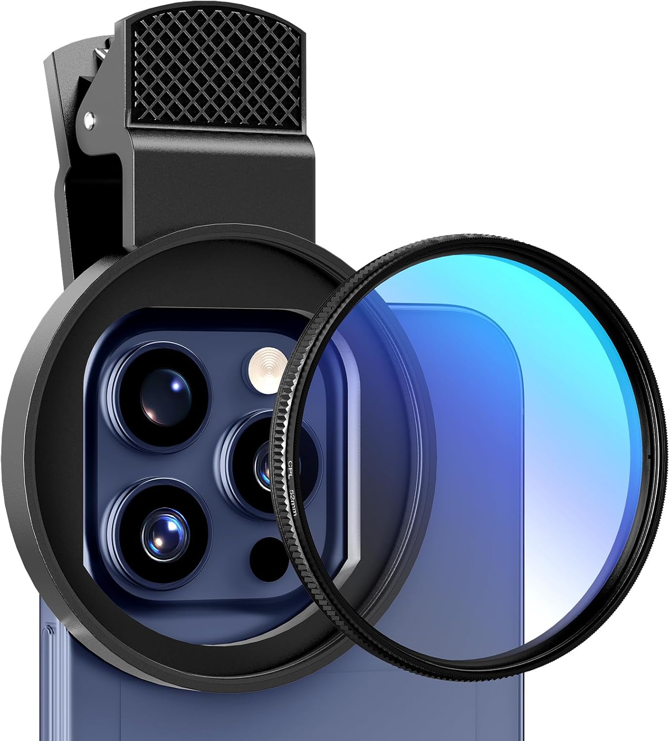 Photography Xiaomi - 52 mm kreisförmiger, universeller, tragbarer Polarisator-Kameraobjektivclip,