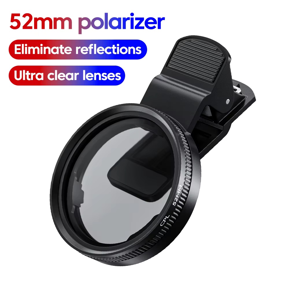Photography Xiaomi - 52MM Kreisförmiger Universeller Tragbarer Polarisationsfilter Kamera-Objektivclip