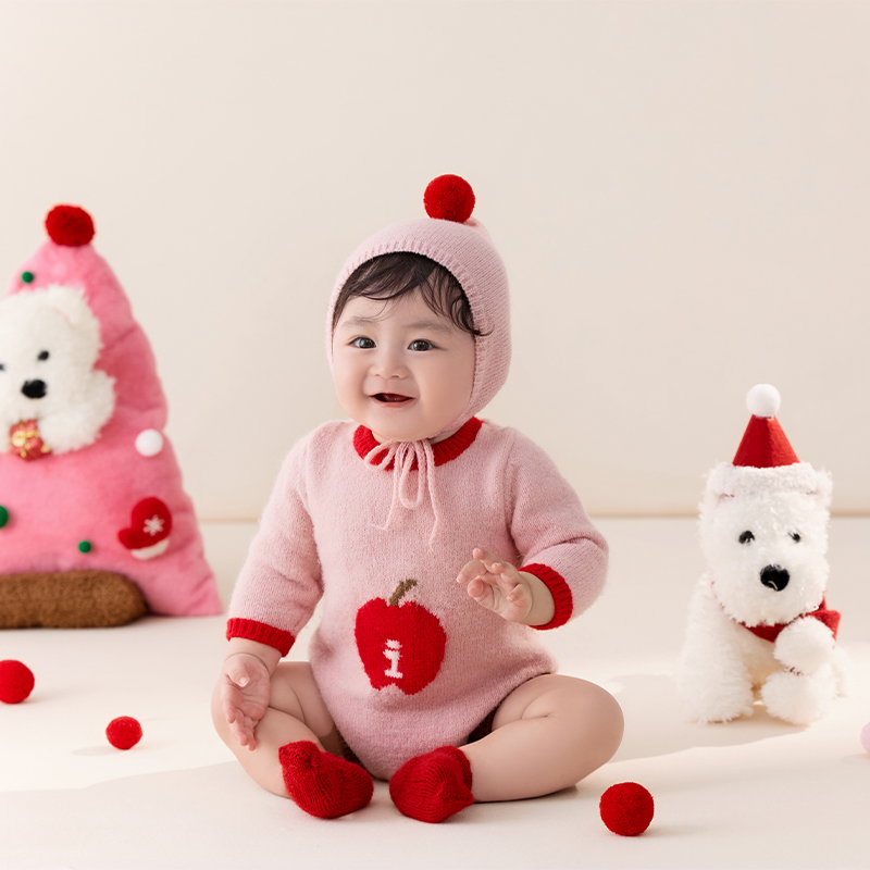 3–4 Monate Baby süßer Overall  – Photography Outfits Bewertung und Preis