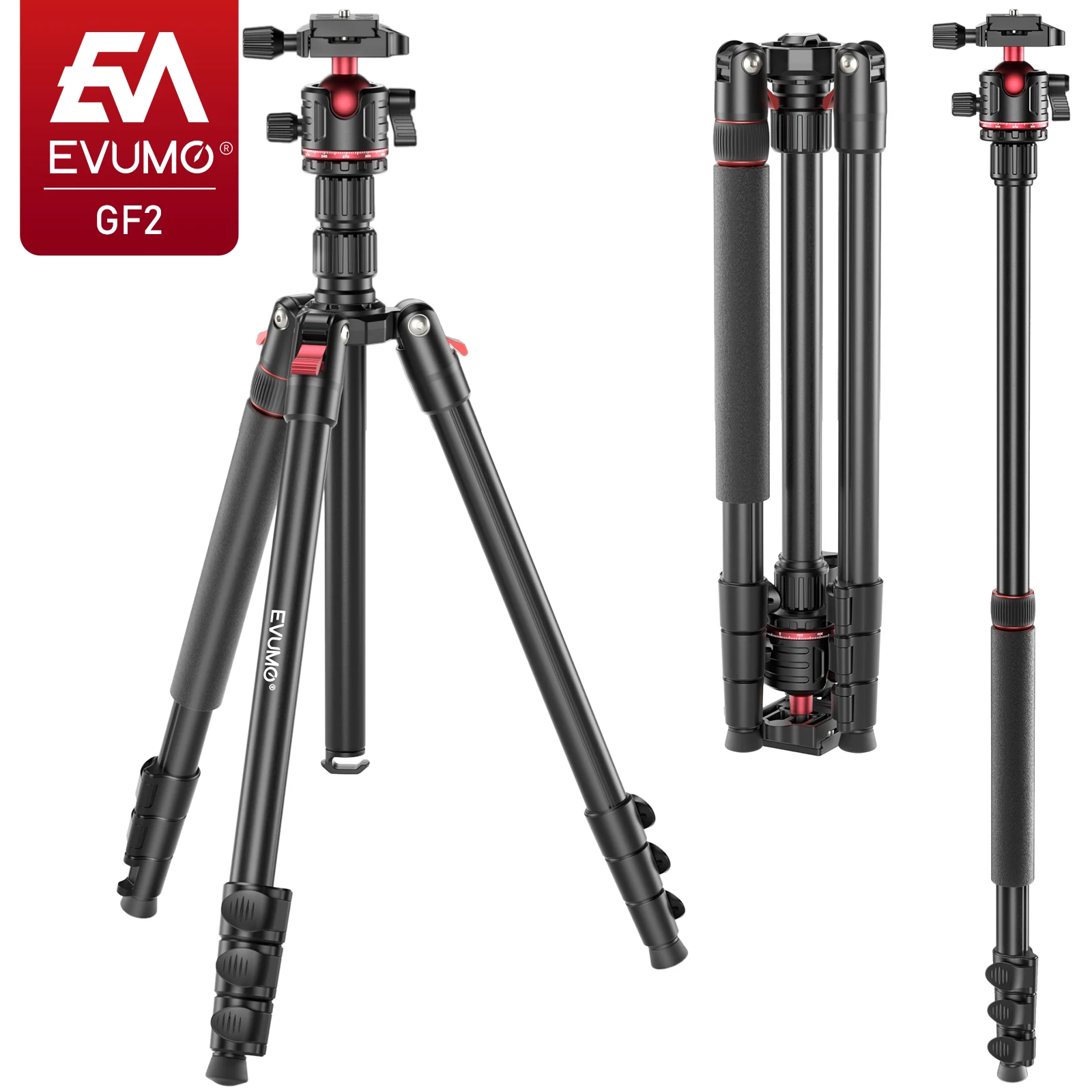 EVUMO GF2 Reisestativ, 1,73 m, – Camera Tripod Carbon Bewertung und Preis