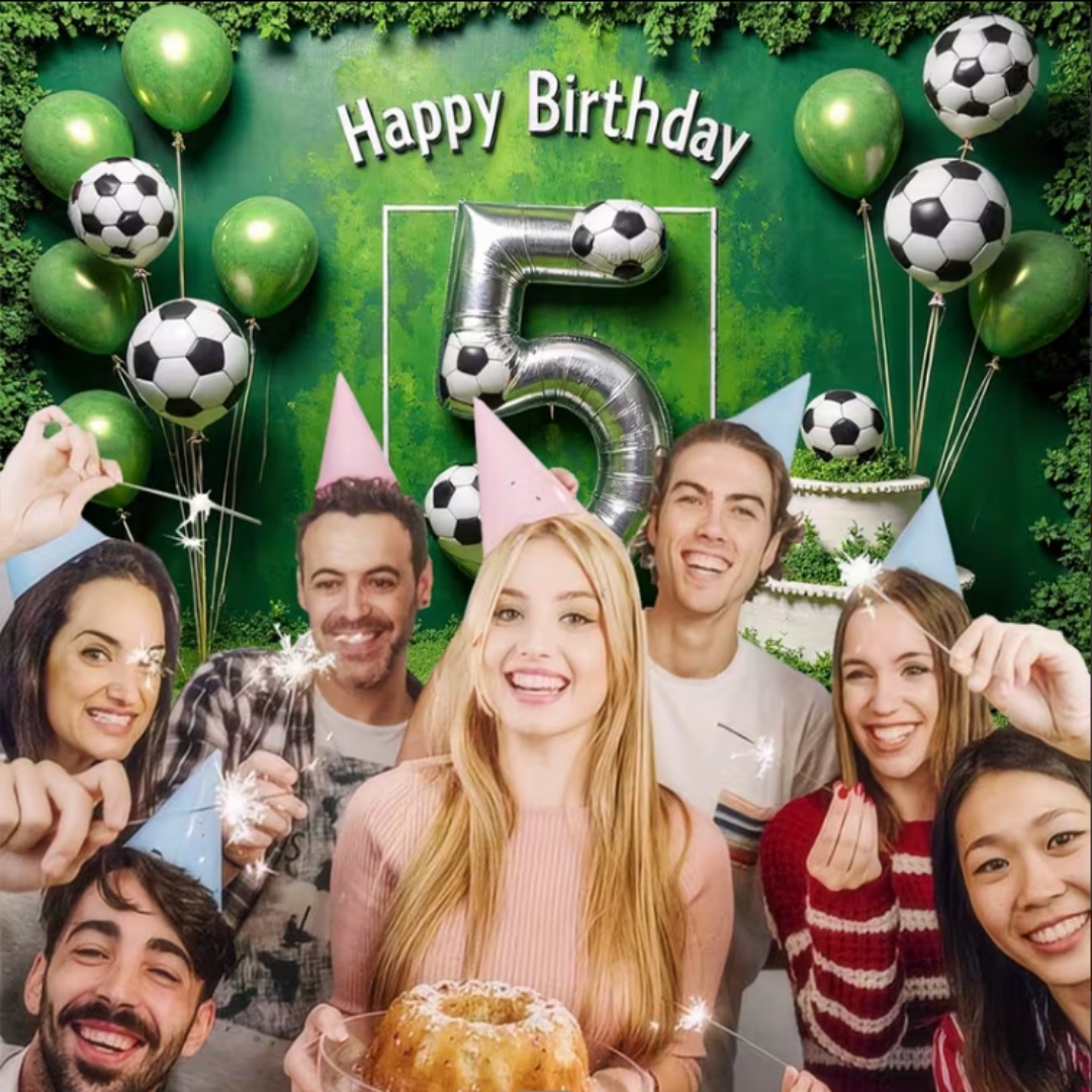 Fußball-Thema 7-8. Geburtstag  – Photography Sport Bewertung und Preis