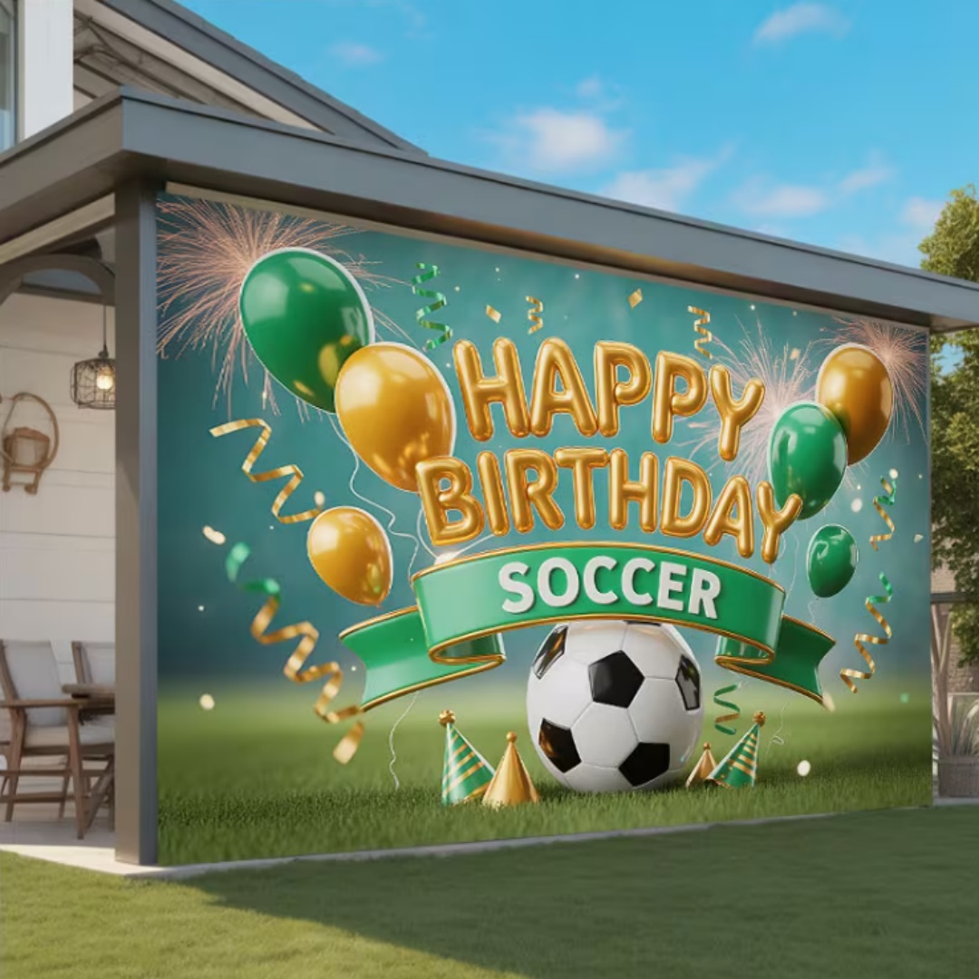 Fußball-Thema 7-8. Geburtstag  – Photography Sport Bewertung und Preis
